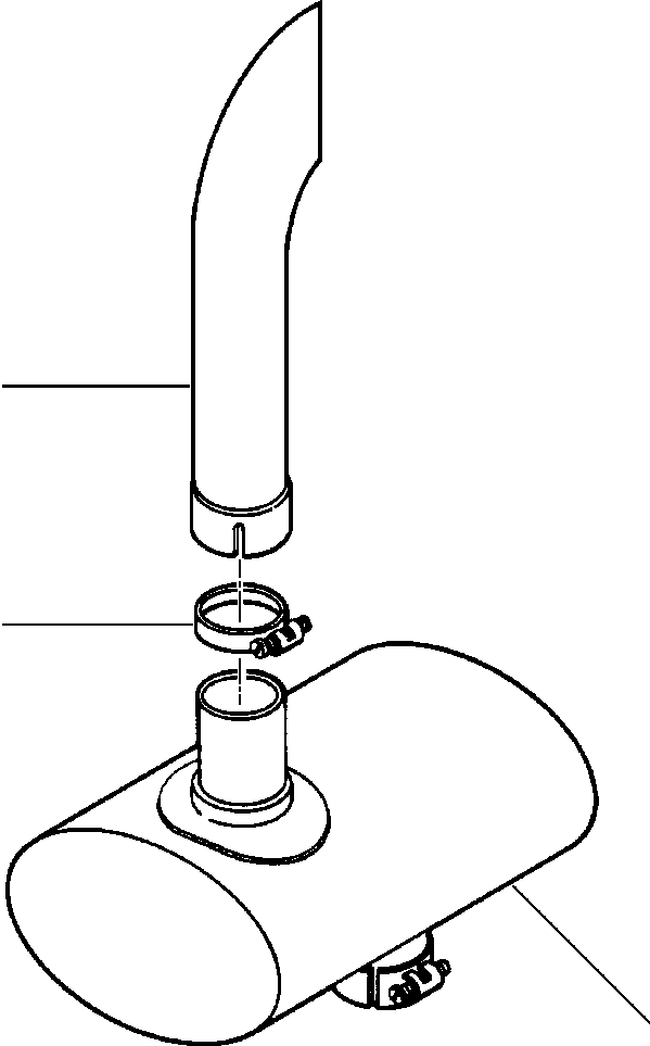 Wheel Loaders DRESSTA / 512 S/N C003001-UP(512) / EXHAUST SYSTEM(01-026 : 01-026)