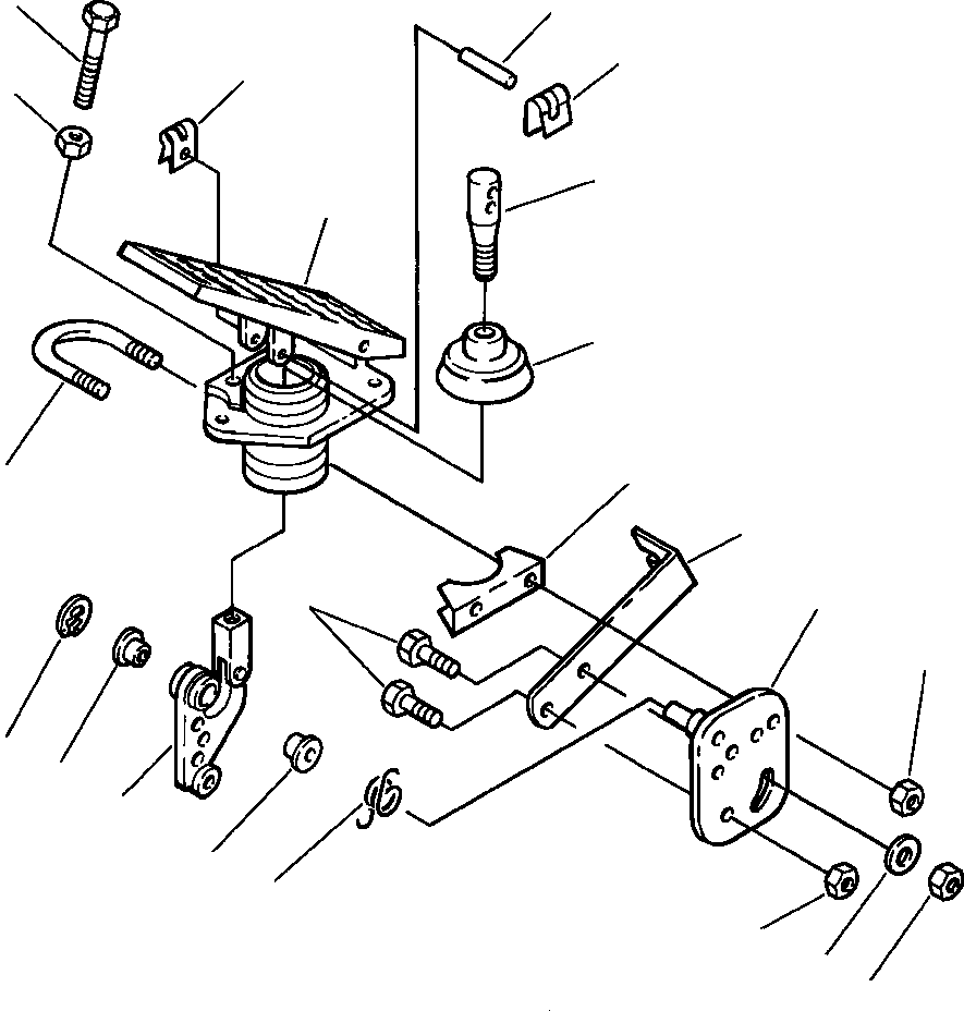 Wheel Loaders DRESSTA / 512 S/N C003001-UP(512) / ACCELERATOR PEDAL(01-032 : 01-032)
