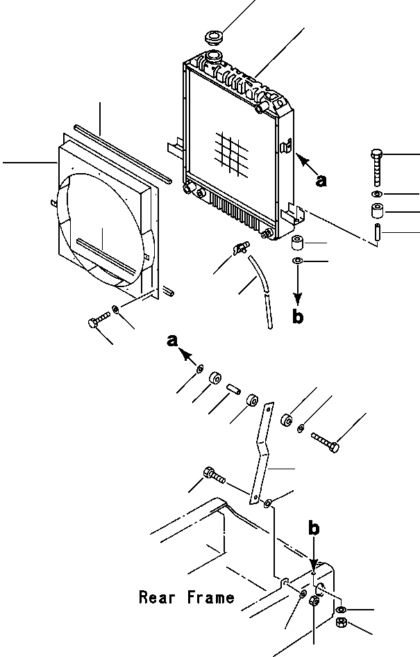 Wheel Loaders DRESSTA / 512 S/N C003001-UP(512) / RADIATOR AND MOUNTING(01-036 : 01-036)