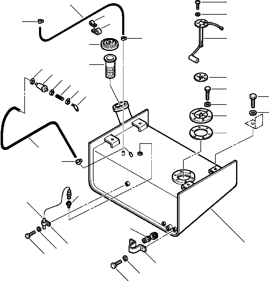 Wheel Loaders DRESSTA / 512 S/N C003001-UP(512) / FUEL TANK AND PIPING(01-042 : 01-042)