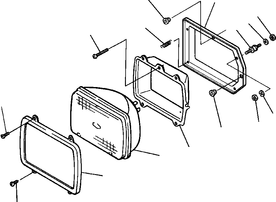 Wheel Loaders DRESSTA / 512 S/N C003001-UP(512) / REAR WORK LIGHT(01-070 : 01-070)