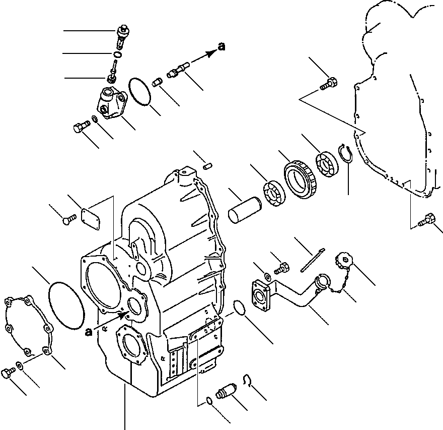 Wheel Loaders DRESSTA / 512 S/N C003001-UP(512) / TRANSMISSION (REAR CASE)(02-008 : 02-008)