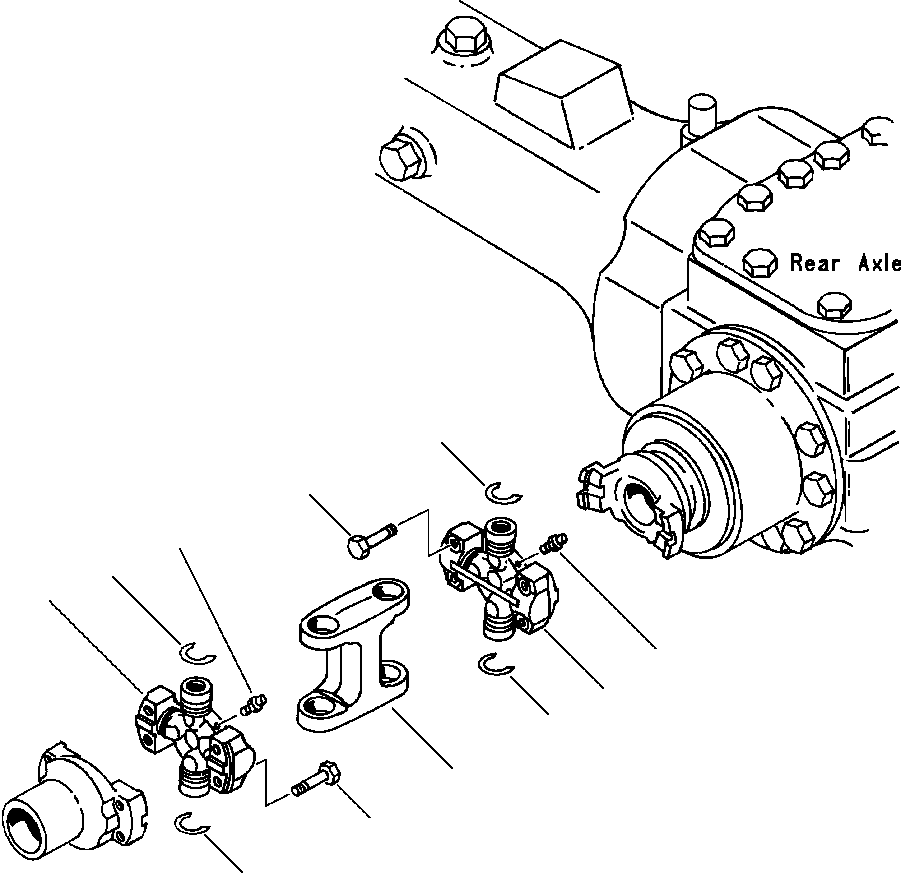 Wheel Loaders DRESSTA / 512 S/N C003001-UP(512) / DRIVE SHAFT REAR(03-006 : 03-006)