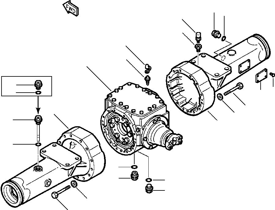 Wheel Loaders DRESSTA / 512 S/N C003001-UP(512) / AXLE ASSEMBLY FRONT(03-008 : 03-008)
