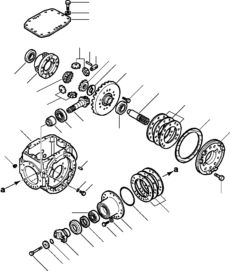 Wheel Loaders DRESSTA / 512 S/N C003001-UP(512) / AXLE ASSEMBLY REAR DIFFERENTIAL(03-016 : 03-016)