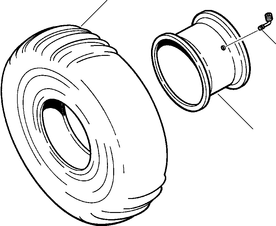 Wheel Loaders DRESSTA / 512 S/N C003001-UP(512) / TIRES AND WHEELS - 17.5 X 25 (ONE PIECE RIM)(03-036 : 03-036)