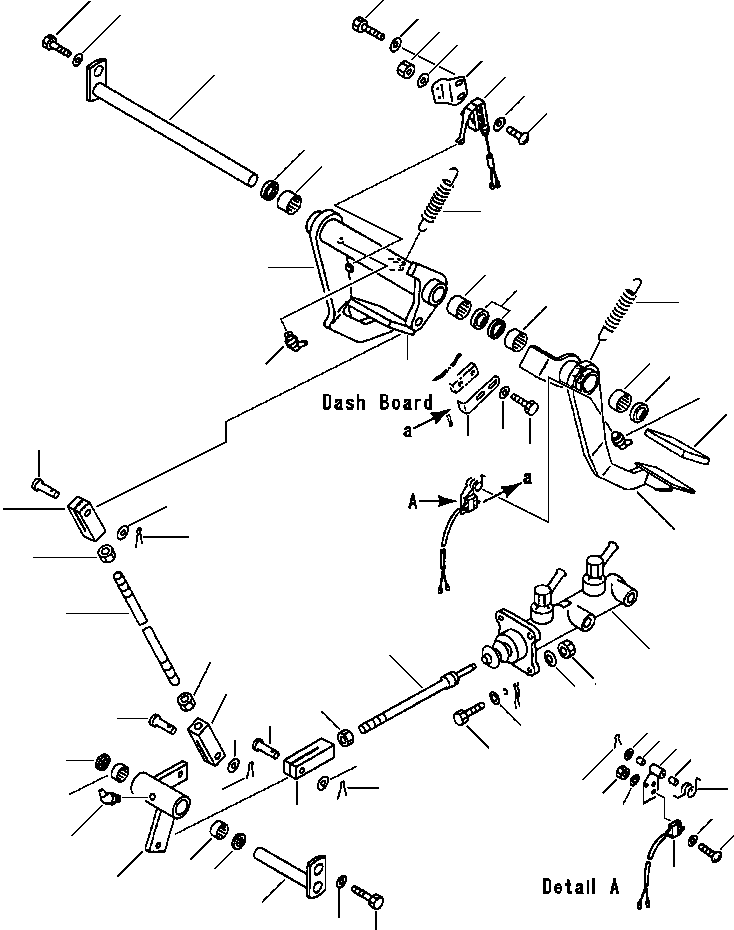 Wheel Loaders DRESSTA / 512 S/N C003001-UP(512) / BRAKE PEDAL AND LINKAGE(03-038 : 03-038)
