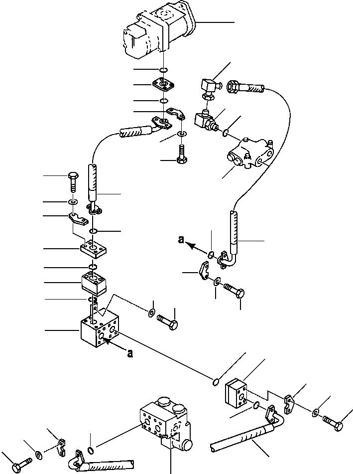 Wheel Loaders DRESSTA / 512 S/N C003001-UP(512) / GROUND DRIVEN STEERING PIPING DIVIDER VALVE TO MAIN HYDRAULIC PUMP(04-020 : 04-020)