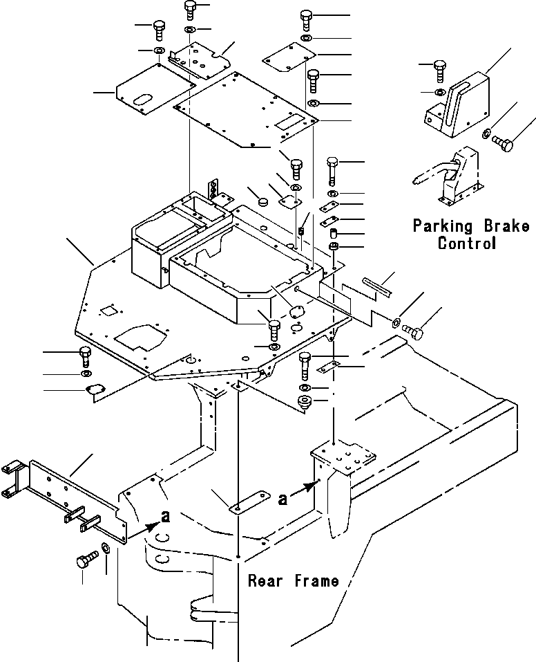 Wheel Loaders DRESSTA / 512 S/N C003001-UP(512) / FLOOR FRAME (WITH ROPS CAB)(05-016 : 05-016)