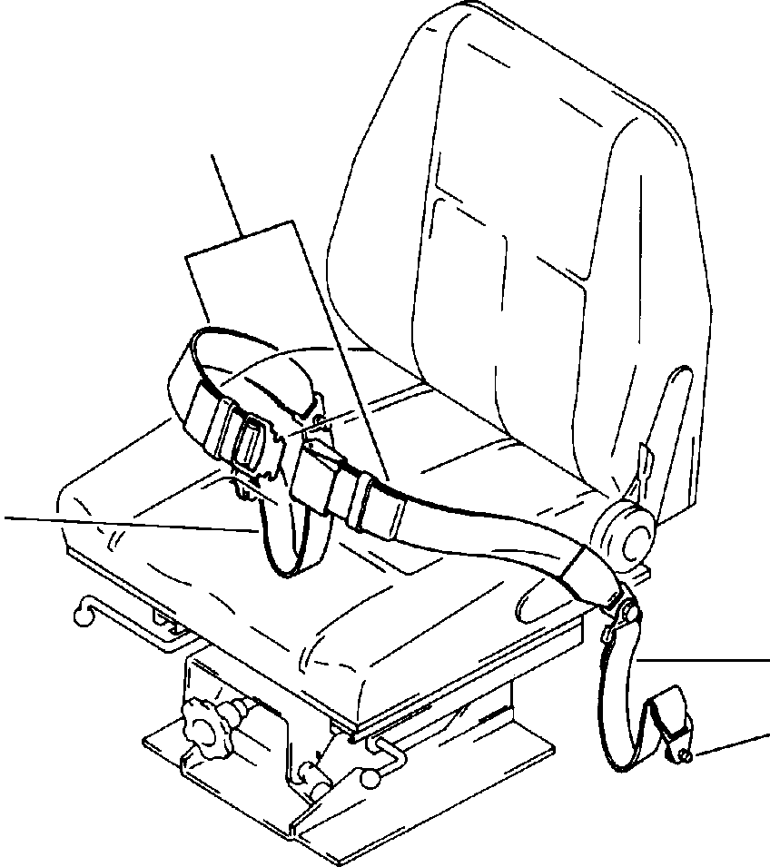 Wheel Loaders DRESSTA / 512 S/N C003001-UP(512) / SEAT BELT (FOR RIGID TYPE SEAT)(05-050 : 05-050)