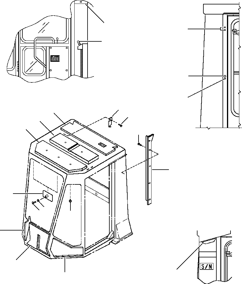 Wheel Loaders DRESSTA / 512 S/N C003001-UP(512) / ROPS CAB INTERIOR TRIM(05-066 : 05-066)