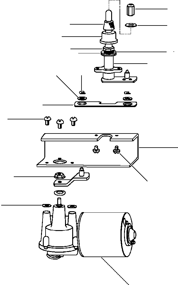 Wheel Loaders DRESSTA / 512 S/N C003001-UP(512) / WIPER MOTOR FRONT WINDSHIELD(05-072 : 05-072)