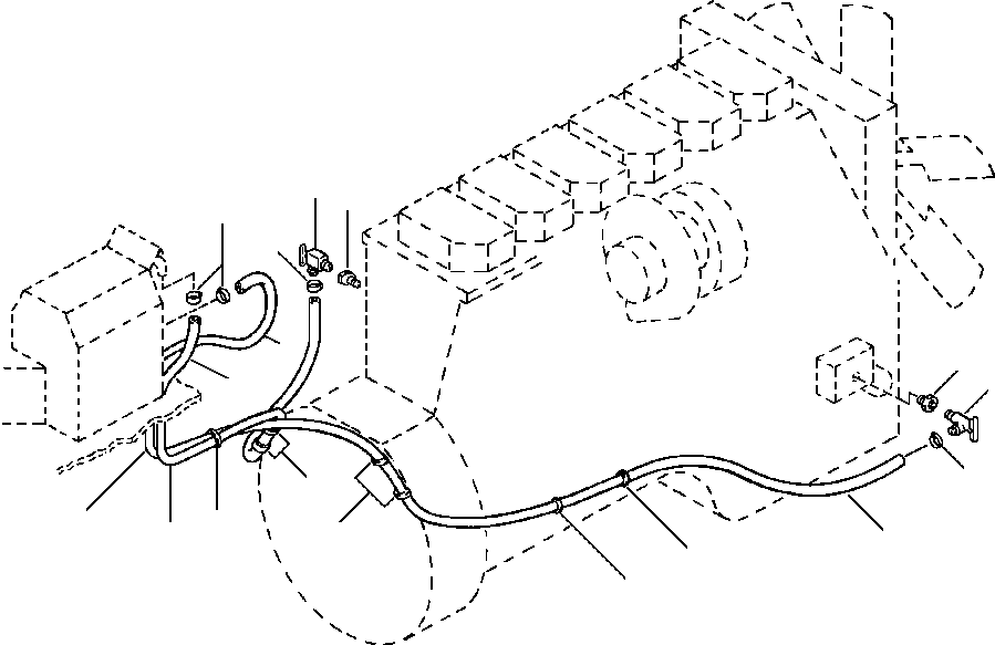 Wheel Loaders DRESSTA / 512 S/N C003001-UP(512) / HEATER PIPING EAGLE - S/N 3036 AND UP(05-082 : 05-082)