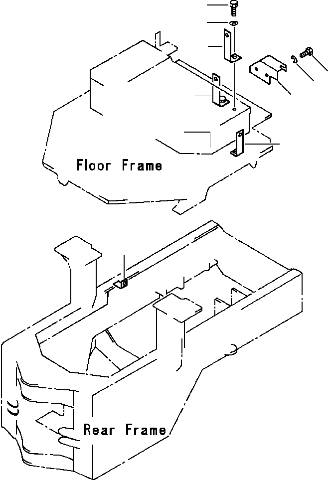 Wheel Loaders DRESSTA / 512 S/N C003001-UP(512) / HEATER MOUNTING PARTS KOMATSU - S/N 3001 THRU 3035(05-086 : 05-086)
