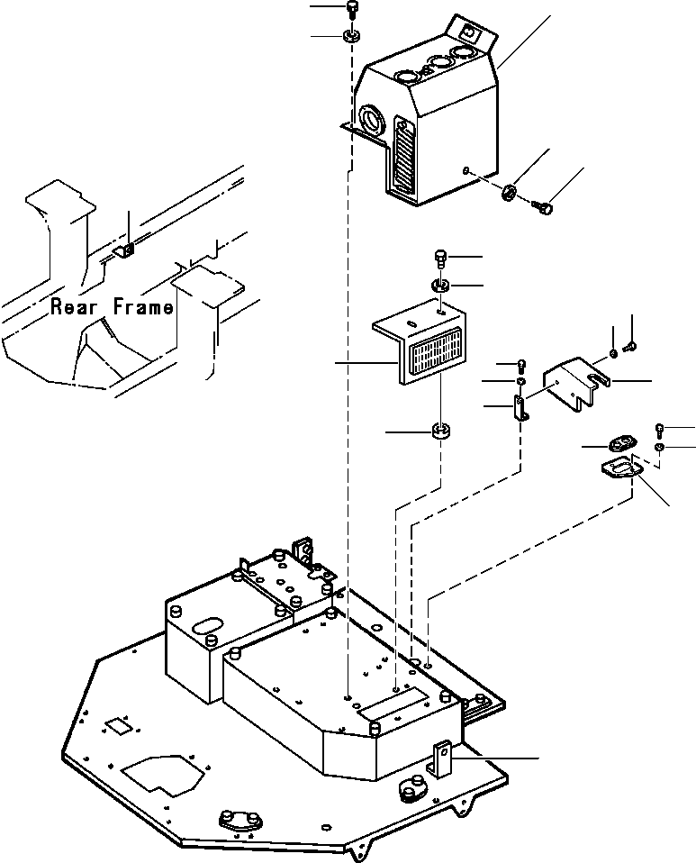 Wheel Loaders DRESSTA / 512 S/N C003001-UP(512) / HEATER MOUNTING PARTS EAGLE - S/N 3001 AND UP(05-088 : 05-088)