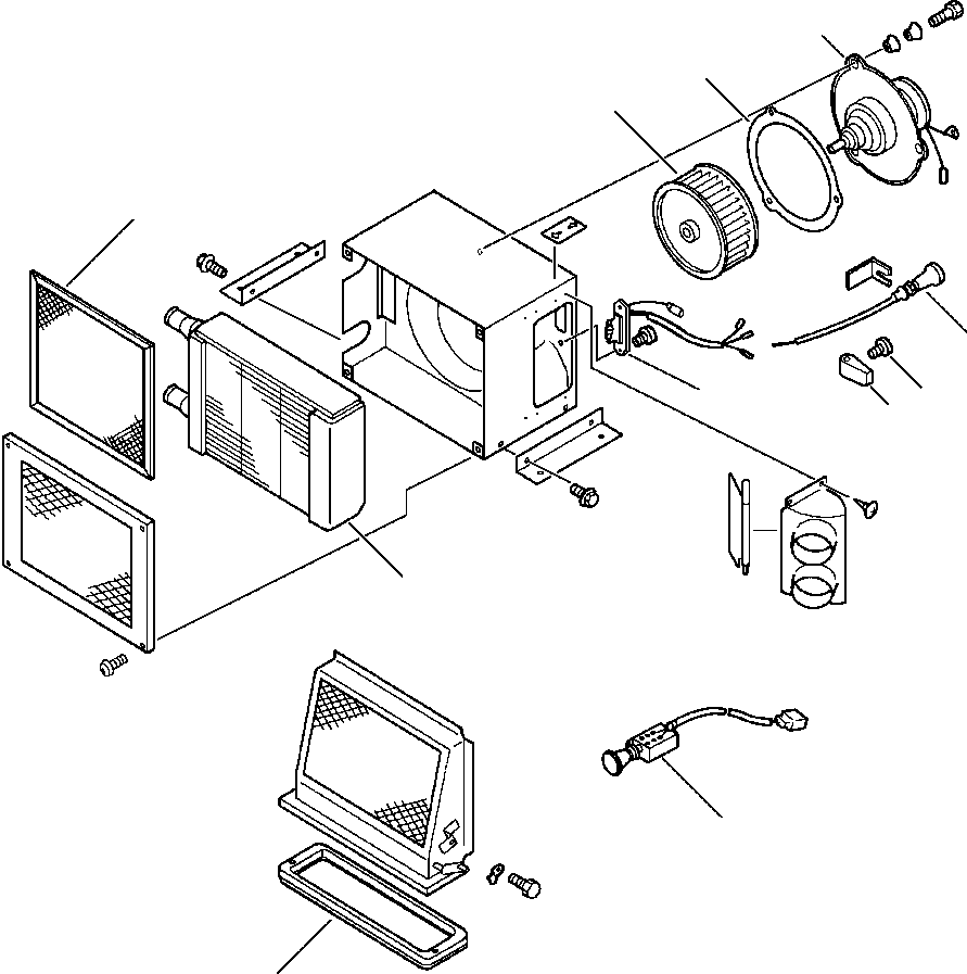 Wheel Loaders DRESSTA / 512 S/N C003001-UP(512) / HEATER ASSEMBLY KOMATSU - S/N 3001 THRU 3035(05-090 : 05-090)