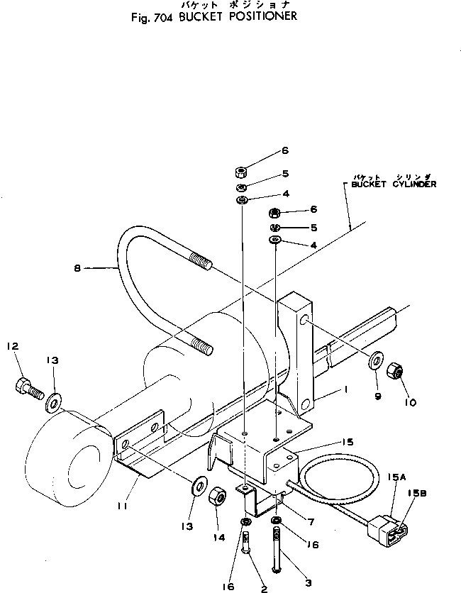 Wheel Loaders Komatsu / 515-1 S/N 10001-UP(515-1r) / BUCKET POSITIONER(210040 : 704)