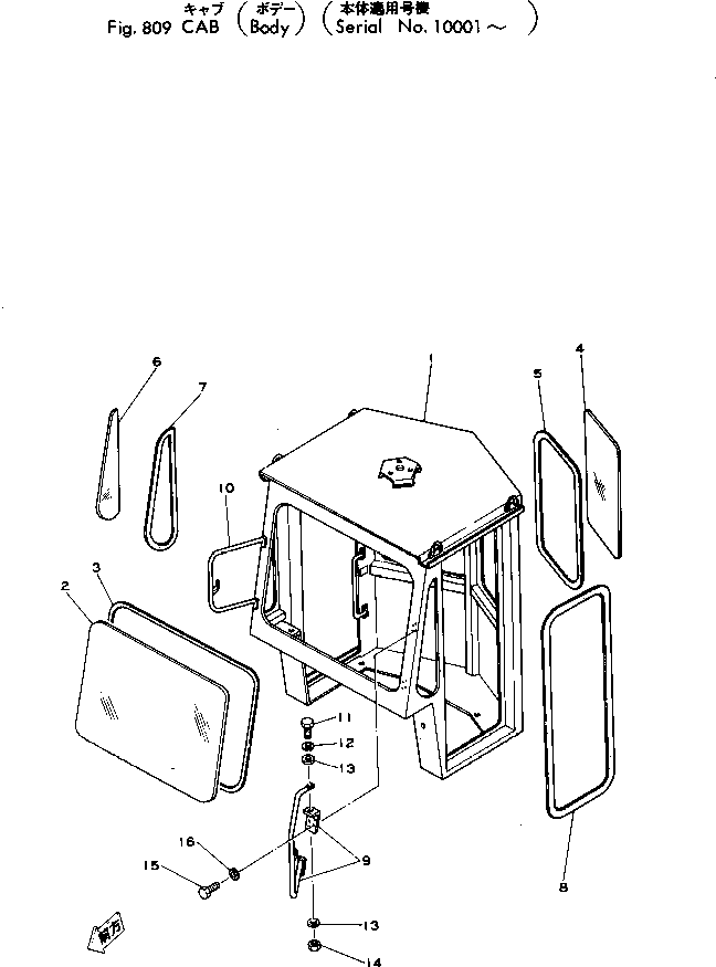 Wheel Loaders Komatsu / 515-1 S/N 10001-UP(515-1r) / CAB (BODY)(240040 : 809)
