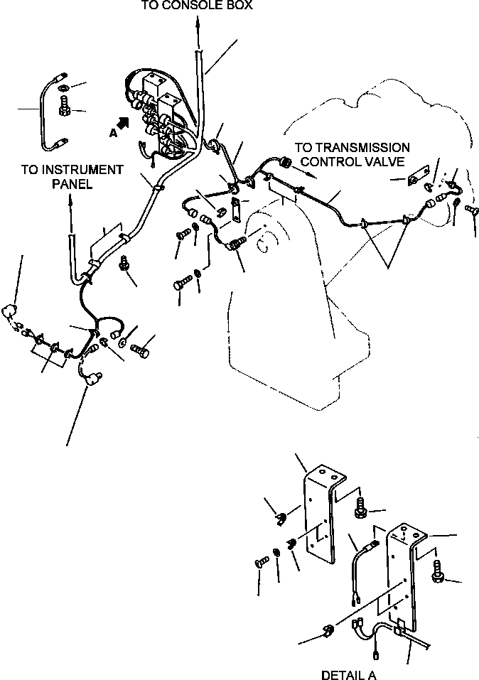 Wheel Loaders DRESSTA / 542 S/N U004001-U004100 & C004101-UP(542) / FIG NO. 1521 ELECTRICAL SYSTEM FLOOR LINE(01-068 : 08ADW380.005)