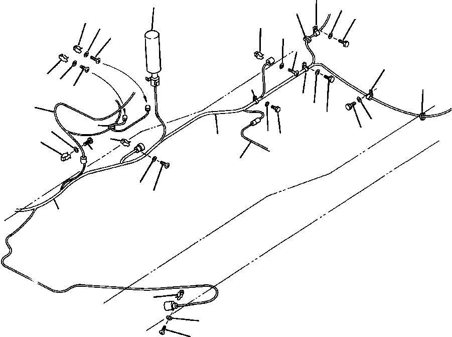 Wheel Loaders DRESSTA / 542 S/N U004001-U004100 & C004101-UP(542) / FIG NO. 1541 ELECTRICAL SYSTEM REAR FRAME LINE(01-072 : 08ADW380.007)