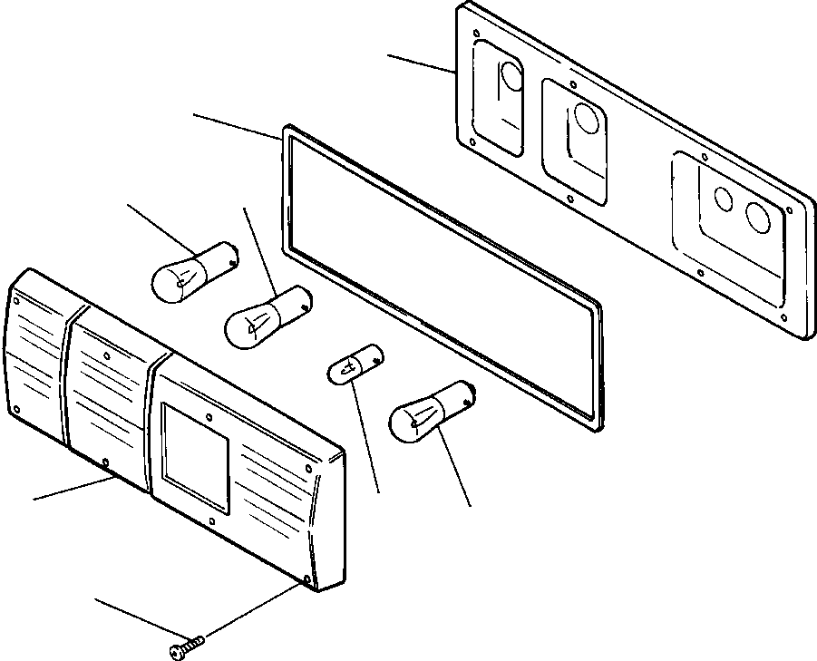 Wheel Loaders DRESSTA / 542 S/N U004001-U004100 & C004101-UP(542) / FIG NO. 1561A L.H. REAR COMBINATION LIGHT(01-080 : 08BHW450.004)