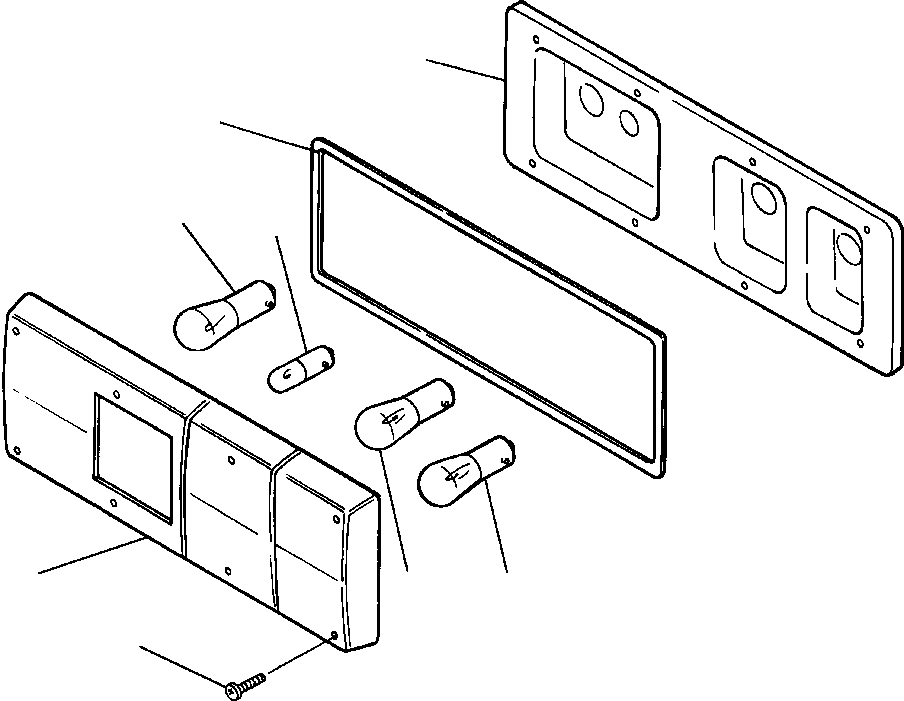 Wheel Loaders DRESSTA / 542 S/N U004001-U004100 & C004101-UP(542) / FIG NO. 1561B R.H. REAR COMBINATION LIGHT(01-082 : 08BHW450.005)