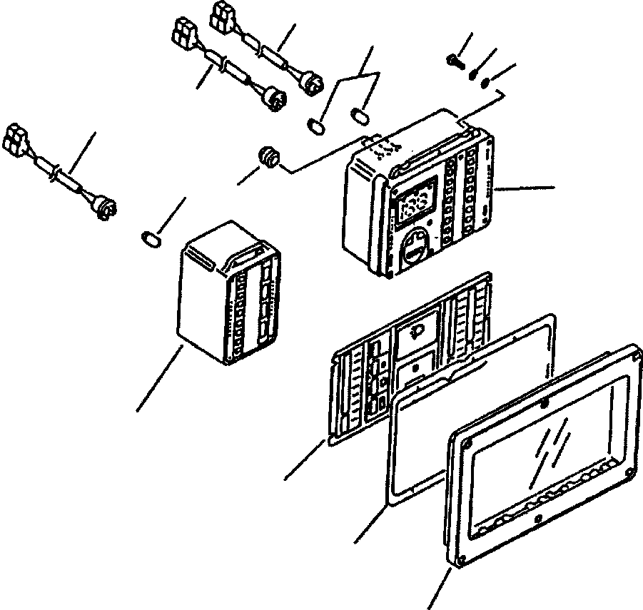 Wheel Loaders DRESSTA / 542 S/N U004001-U004100 & C004101-UP(542) / FIG NO. 1601 MONITOR PANEL(01-092 : 11AJ0538.001)