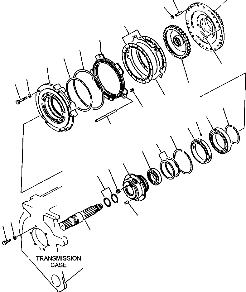 Wheel Loaders DRESSTA / 542 S/N U004001-U004100 & C004101-UP(542) / FIG NO. 2514 TRANSMISSION FIRST GEAR CLUTCH(02-026 : 07CZW420.004)