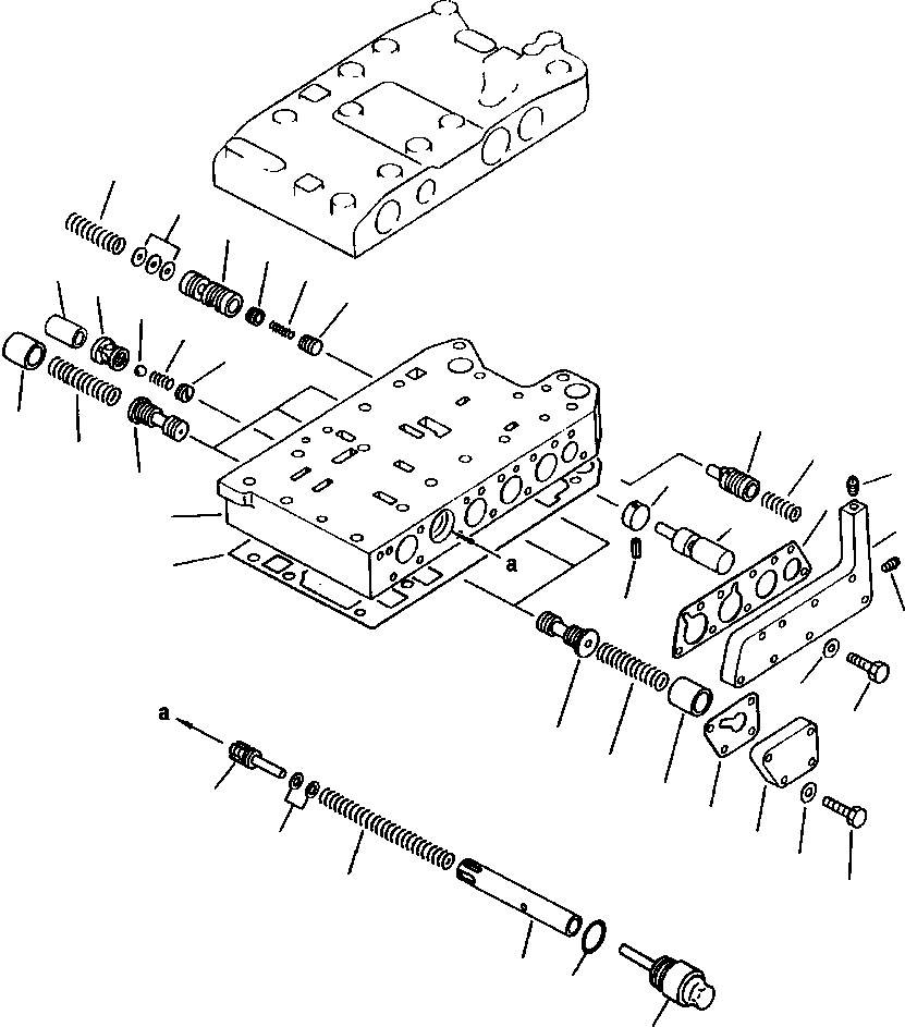 Wheel Loaders DRESSTA / 542 S/N U004001-U004100 & C004101-UP(542) / FIG NO. 2522 TRANSMISSION INNER CONTROL VALVE(02-038 : 07EDW380.002)