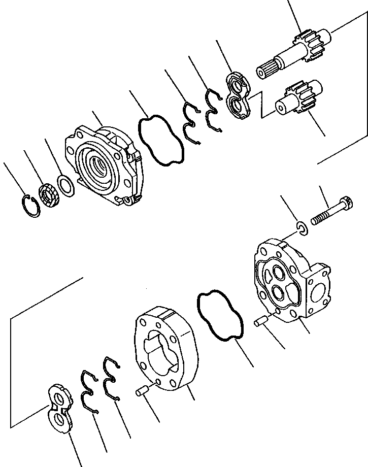 Wheel Loaders DRESSTA / 542 S/N U004001-U004100 & C004101-UP(542) / FIG NO. 2601 TORQUE CONVERTER TRANSMISSION PUMP(02-046 : 07BRW380.001)