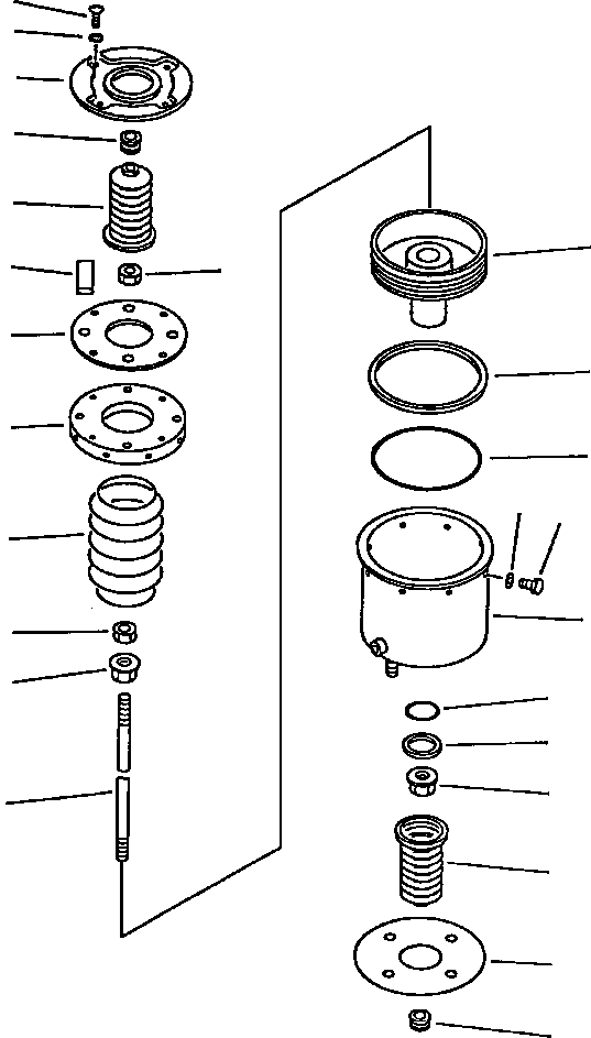 Wheel Loaders DRESSTA / 542 S/N U004001-U004100 & C004101-UP(542) / FIG NO. 3341 PARKING BRAKE AIR CYLINDER(03-046 : 03CRW450.001)