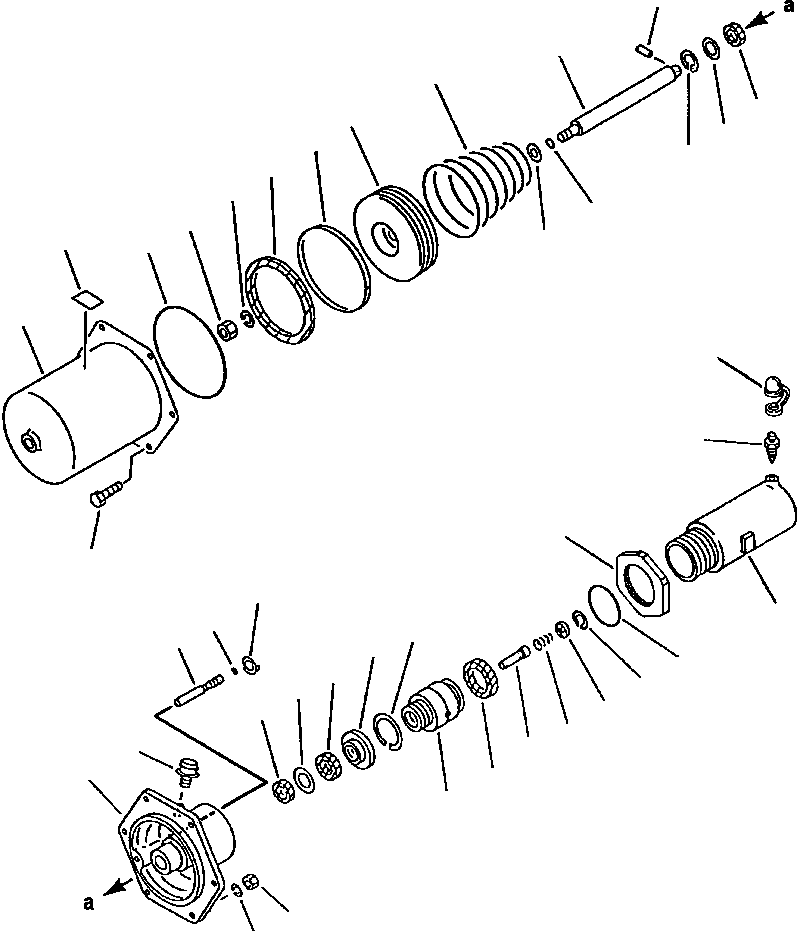 Wheel Loaders DRESSTA / 542 S/N U004001-U004100 & C004101-UP(542) / FIG NO. 3761 WHEEL BRAKE CHAMBER(03-086 : 03CHW450.001)