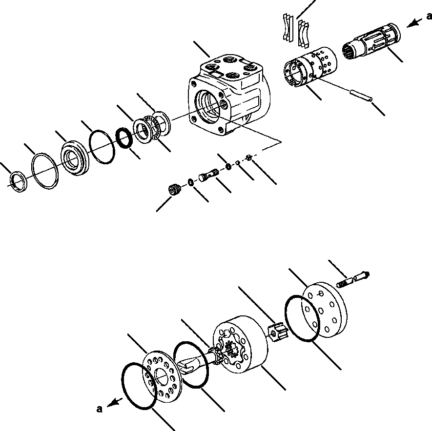 Wheel Loaders DRESSTA / 542 S/N U004001-U004100 & C004101-UP(542) / FIG NO. 4111B STEERING UNIT VALVE - EATON(04-010 : 10BHW380.014)