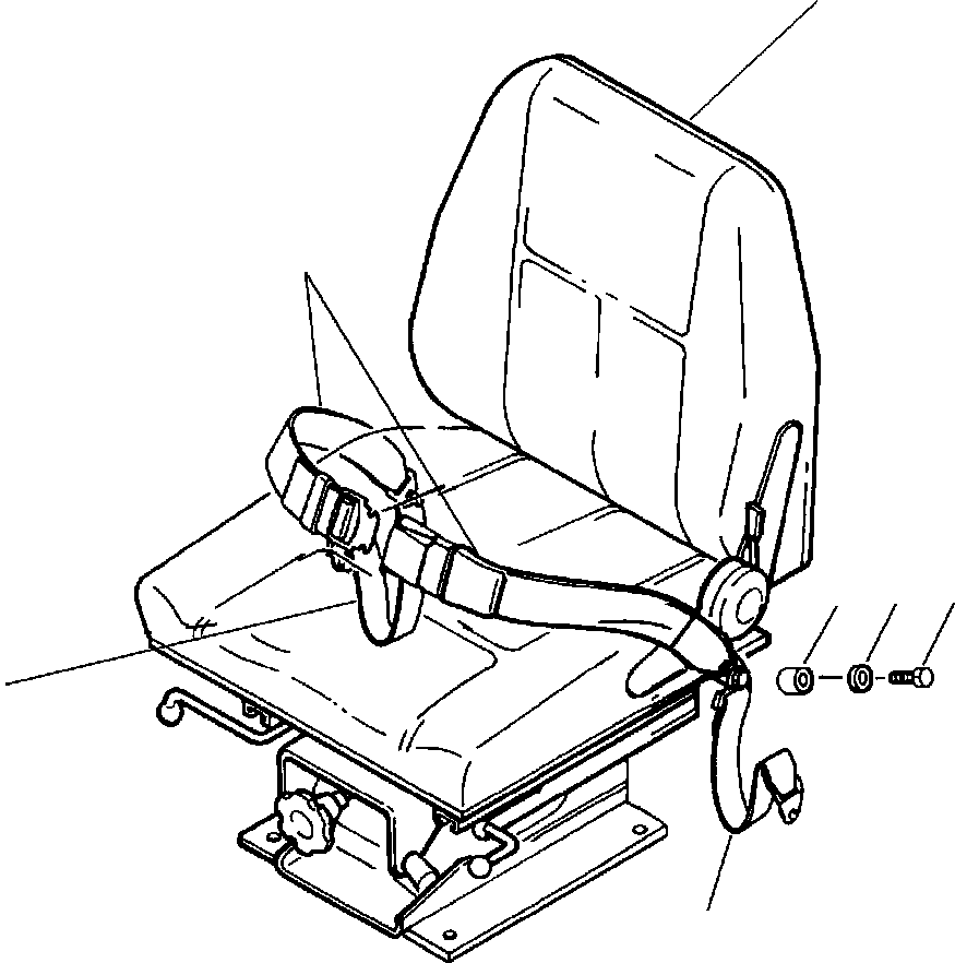 Wheel Loaders DRESSTA / 542 S/N U004001-U004100 & C004101-UP(542) / FIG NO. 5321 SEAT BELT KAB BRAND(05-066 : 13BHW500.005)
