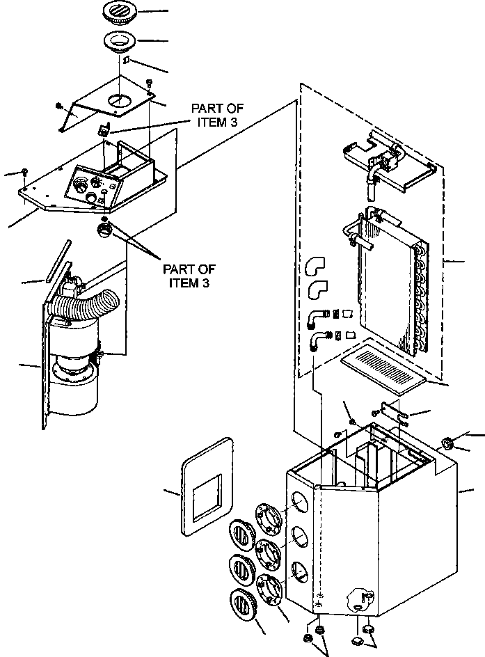 Wheel Loaders DRESSTA / 542 S/N U004001-U004100 & C004101-UP(542) / FIG NO. 5585A HEATER UNIT(05-158 : 13EZW380.001)