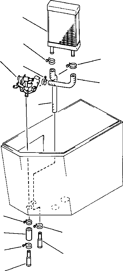 Wheel Loaders DRESSTA / 542 S/N U004001-U004100 & C004101-UP(542) / FIG NO. 5586 HEATER UNIT HEATER COIL(05-162 : 13EZW250.002)