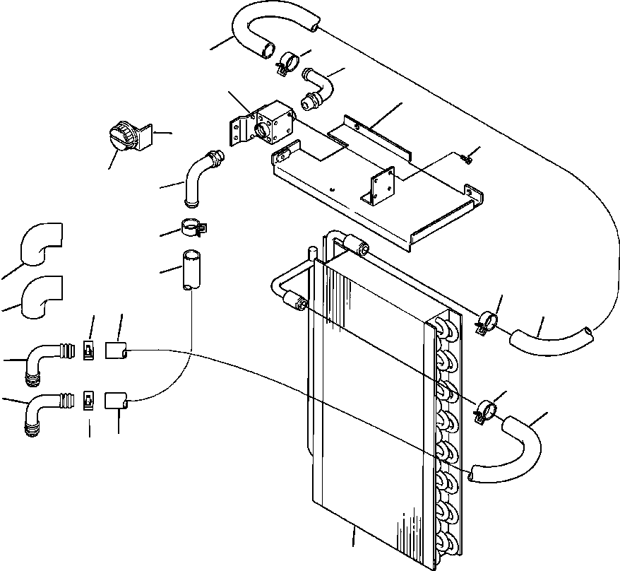 Wheel Loaders DRESSTA / 542 S/N U004001-U004100 & C004101-UP(542) / FIG NO. 5586A HEATER AND AIR CONDITIONING UNIT OR HEATER AND DEFROSTER HEATER COIL ASSEMBLY(05-164 : 13FDW380.002)