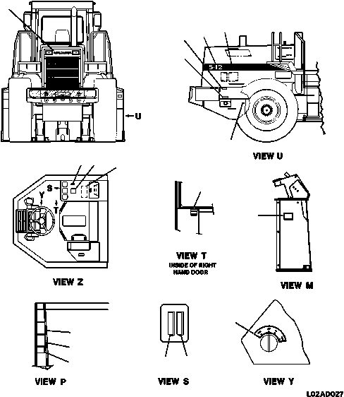 Wheel Loaders DRESSTA / 542 S/N U004001-U004100 & C004101-UP(542) / FIG NO. 9802 PRODUCT GRAPHICS ENGLISH(09-002 : 02AD0542.001)