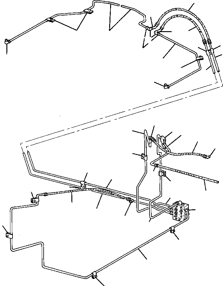 Wheel Loaders DRESSTA / 570C S/N U005001-UP(570C) / CENTRAL LUBRICATION SYSTEM REAR FRAME CONNECTIONS(02-020 : 02-020)