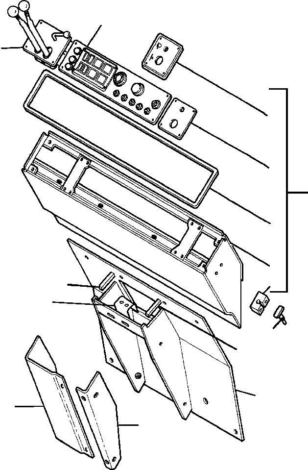 Wheel Loaders DRESSTA / 570C S/N U005001-UP(570C) / INSTRUMENT PANEL AND HOUSING MOUNTING(11-002 : 11-002)
