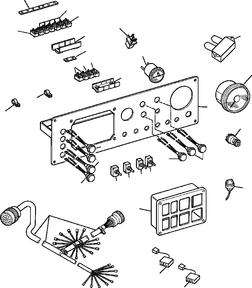 Wheel Loaders DRESSTA / 570C S/N U005001-UP(570C) / INSTRUMENT PANEL AND GAUGES(11-004 : 11-004)