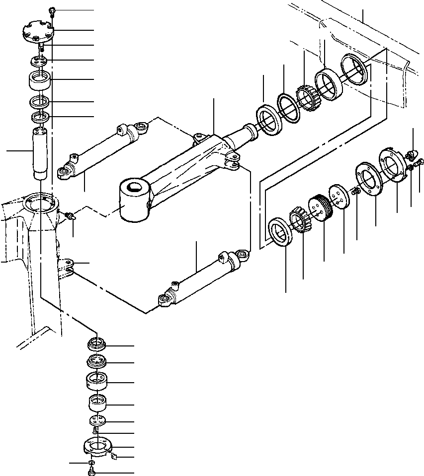 Rollers DRESSTA / VOS66A, A66A, D66A, PD66A S/N U490404 & U490500-UP(66A) / ARTICULATION SPINDLE & YOKE(09-002 : 09-002)