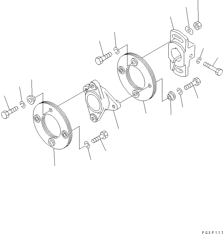 Komatsu parts book diagram for 6D105-1M-P S/N 15149-UP: FUEL INJECTION PUMP (COUPLING)(#16269-49999)