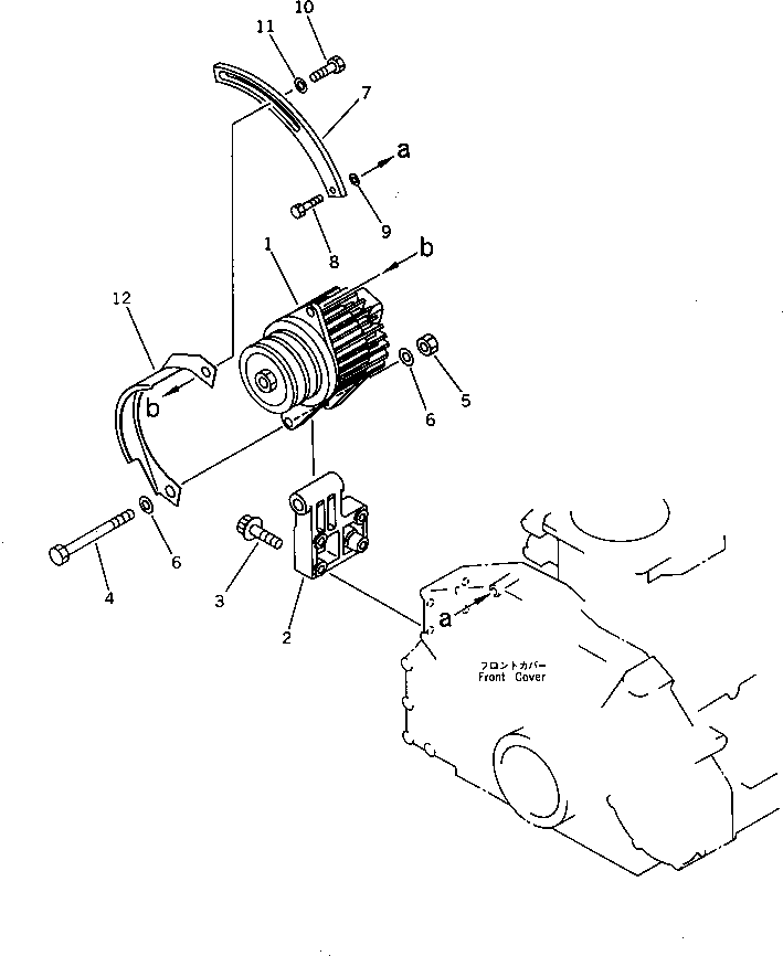 Engines Komatsu / 6D125-1WW S/N 26276-UP(6d125-2r) / ALTERNATOR AND MOUNTING (13A) (ANTI-CORROSIVE TYPE)(#26522-)(180030 : 0605)