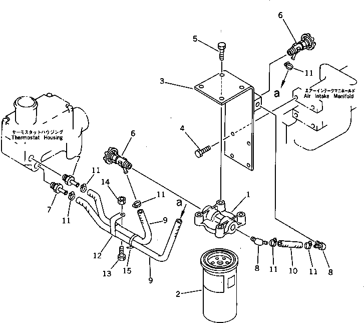 Engines Komatsu / 6D125-1J S/N 10001-UP(6d125-ar) / CORROSION RESISTOR AND PIPING(150030 : 0521)