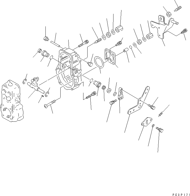 Engines Komatsu / 6D125-1K S/N 10001-UP(6d125-ic) / FUEL INJECTION PUMP (GOVERNOR) (2/2)(120160 : 0464)
