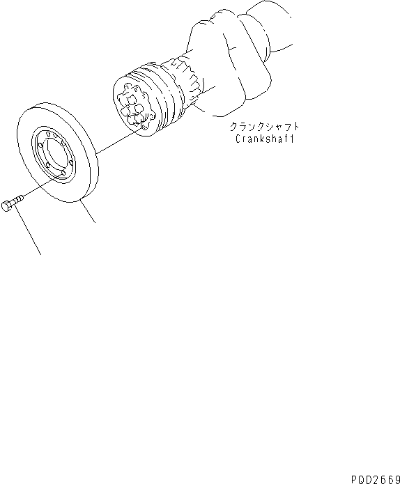 Engines Komatsu / 6D125-1AB-N S/N 47990-UP(6d125-mc) / DAMPER(030310 : A2330-A3A1)