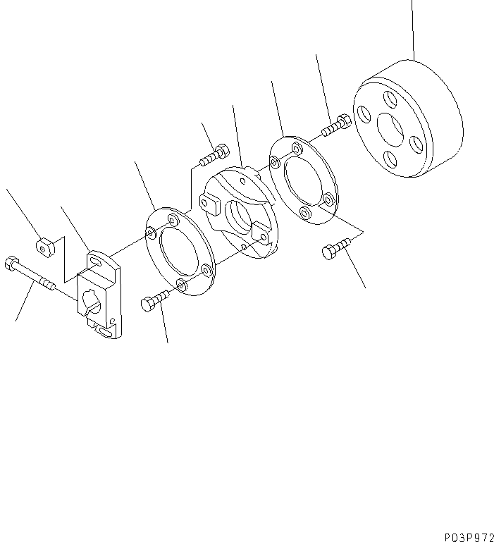 Engines Komatsu / 6D125-1AB-N S/N 47990-UP(6d125-mc) / FUEL INJECTION PUMP (COUPLING) (HIGH ALTITUDE SPEC.) (WITH       ELECTRICAL GOVERNOR) (INNER PARTS)(030640 : A4010-F3C5)