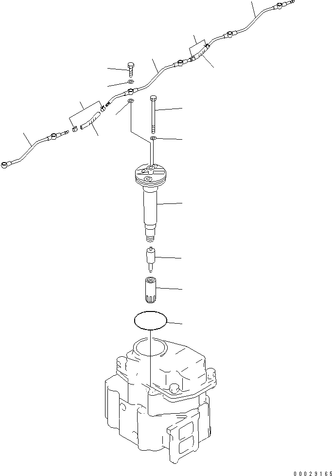 Komatsu parts book diagram for 6D125-1A-EA S/N 10001-UP: INJECTION NOZZLE(#81689-)