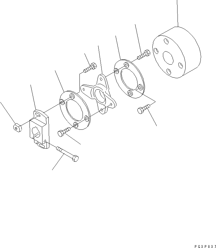Engines Komatsu / 6D125E-2D-5 S/N 60721-UP(6d125e4c) / FUEL INJECTION PUMP (COUPLING) (INNER PARTS)(#64065-)(030650 : A4010-F3L1)